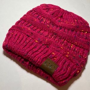 C.C beanie ponytail winter hat